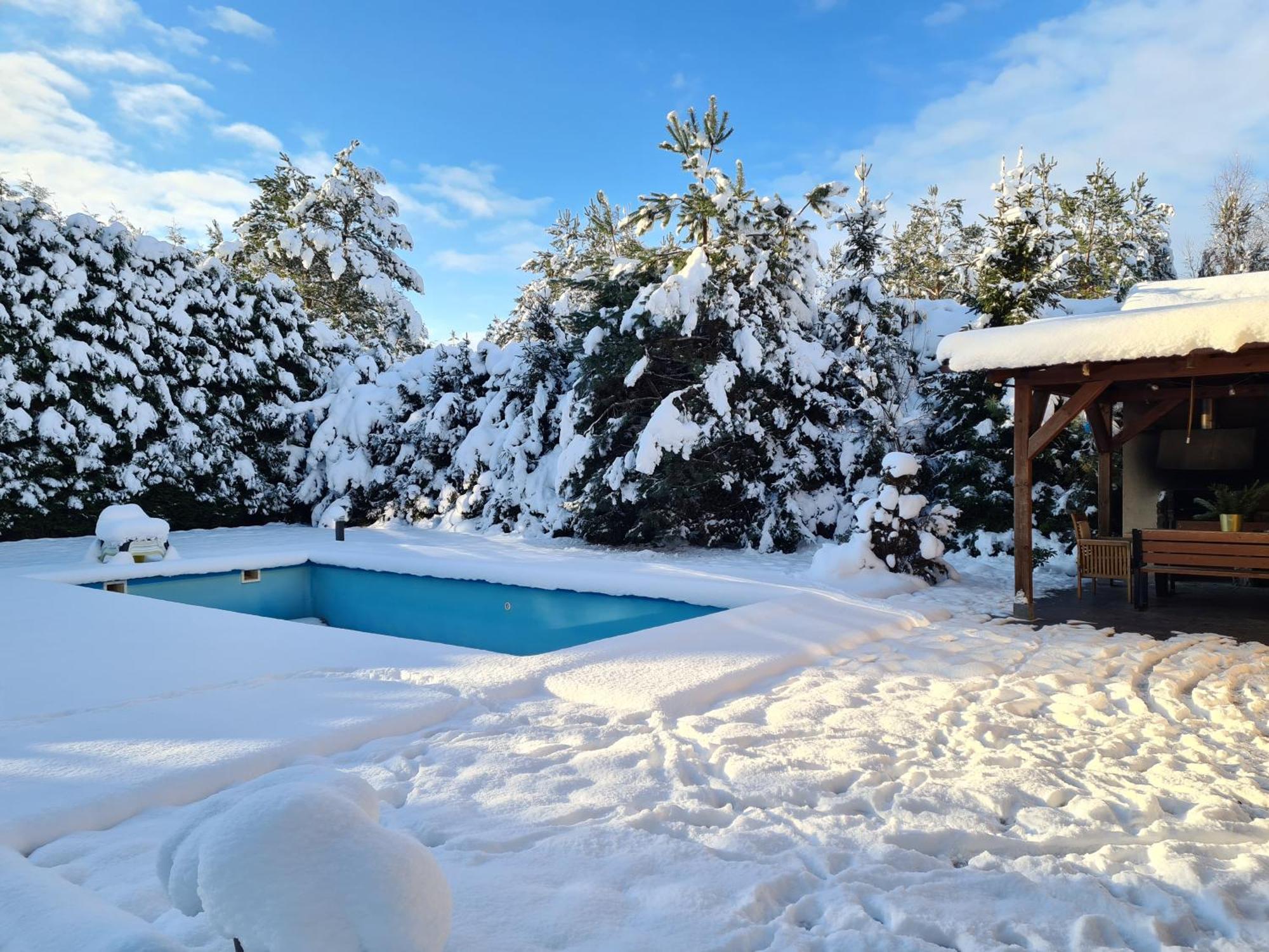 Wigwam Dom Z Basenem Na Kaszubach Villa Sulęczyno Exterior foto